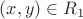 $(x,y)\in R_1$