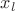 $ x_{\l}$