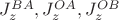 $J_z^{BA}, J_z^{OA}, J_z^{OB}$