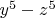 $y^5-z^5$