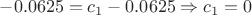 $-0.0625=c_1-0.0625\Rightarrow c_1=0$