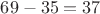 $69х-35у=37$