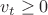 $v_t\geq 0$