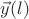$\vec{y}(l)$