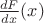 $\frac{dF}{dx}(x)$