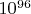 $10^{96}$