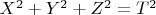 $X^2+Y^2+Z^2=T^2$