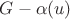 $G - \alpha(u)$