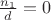 $\frac {n_1}{d}=0$