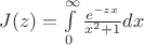 $J(z) = \int\limits_{0}^{\infty}\frac{e^{-zx}}{x^2+1}dx$