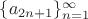$\{a_{2n+1}\}\limits_{n=1}^\infty$