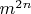 $m^{2n}$