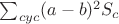 $\sum_{cyc}(a-b)^2S_c$