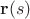 $\mathbf r(s)$
