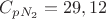 $C_{p N_2}=29,12$