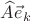 $\widehat A\vec e_k$