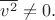 $\overline{v^2}\ne 0.$