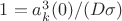 $1=a_k^3(0)/(D\sigma)$