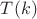 $T(k)$