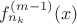 $f^{(m-1)}_{n_k}(x)$