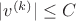 $|v^{(k)}|\le C$