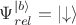 $\Psi_{rel}^{|b\rangle}=\left|\downarrow\right\rangle$