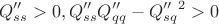 $$
Q''_{ss}>0, Q''_{ss}Q''_{qq}-Q''_{sq}^2>0
$$