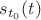 $s_{t_0}(t)$