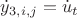 $\dot{y}_{3,i,j}=\dot{u}_{t}$