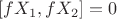 $[fX_1,fX_2]=0$