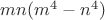 $mn(m^4-n^4)$