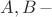 $A, B\,-$