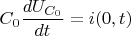 $C_0\dfrac{dU_{C_0}}{dt}=i(0,t)$