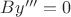 $By'''=0$