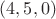 $(4,5,0)$