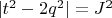 $|t^2-2q^2|=J^2$