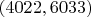 $(4022, 6033)$