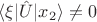 $\langle \xi | \hat U | x_2 \rangle \ne 0$
