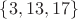 $\{3,13,17\}$