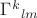$\Gamma^k{}_{lm}$