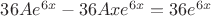 $36Ae^{6x}-36Axe^{6x}=36e^{6x}$