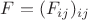 $F = (F_{ij})_{ij}$