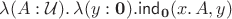 $\lambda(A:\mathcal U).\,\lambda(y:\mathbf0).\mathsf{ind}_{\mathbf0}(x.\,A,y)$