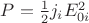 $P=\frac 1 2 j_i E_{0i}^2$