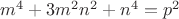$m^4+3m^2n^2+n^4=p^2$