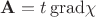 ${\bf A}=t\,{\rm grad} \chi$