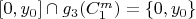 $[0,y_0] \cap g_3(C^m_1) = \{ 0,y_0 \}$