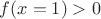 $f(x=1)>0$