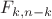 $F_{k, n-k}$