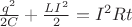 $\frac{q^{2}}{2C}+\frac{LI^{2}}{2}=I^{2}Rt$